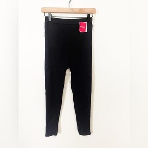 NWT Spanx Seamless Leggings Very Black Size Medium (6 - 8)